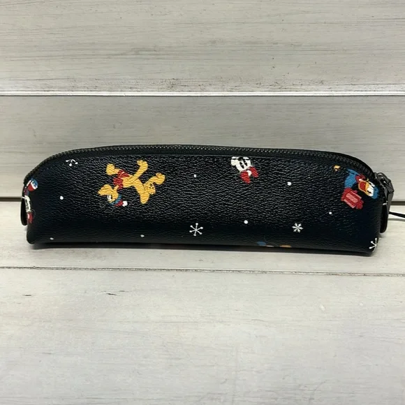 NWT Coach X Disney Christmas Pencil Case - Picture 4 of 8